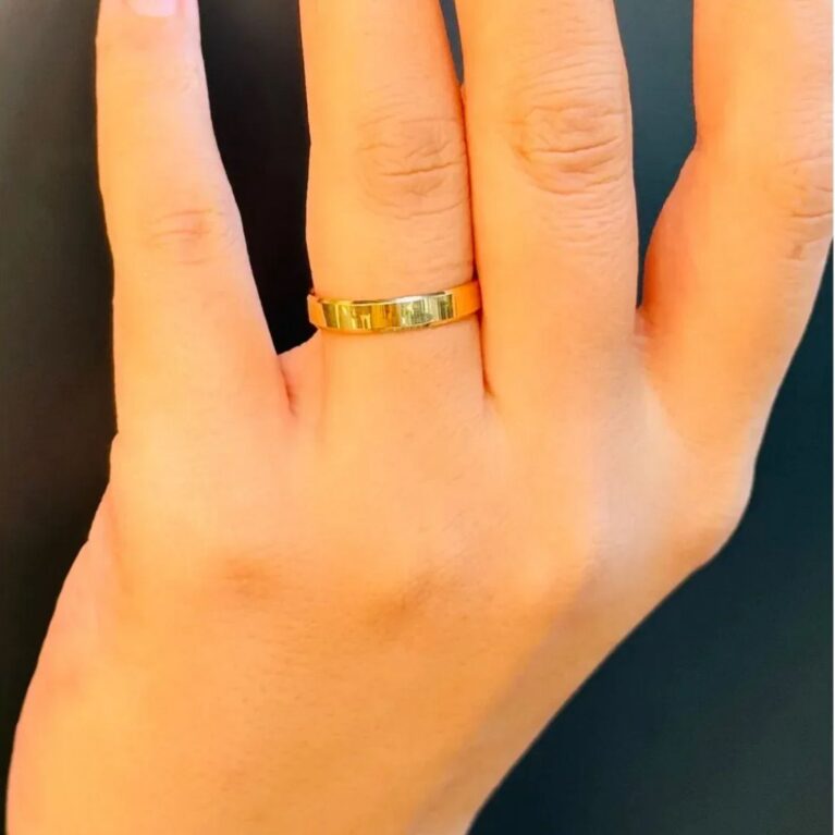 14 Ayar Altın Lazer Kesim Alyans