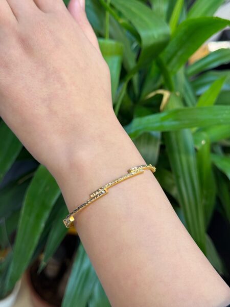 14 Ayar Altın Parıltı Ajda Kelepçe Bileklik