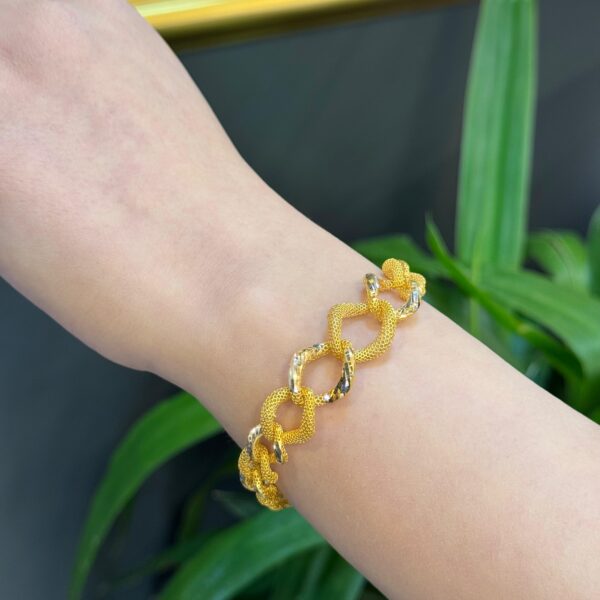 14 Ayar Altın Süzme Füzyon Bileklik