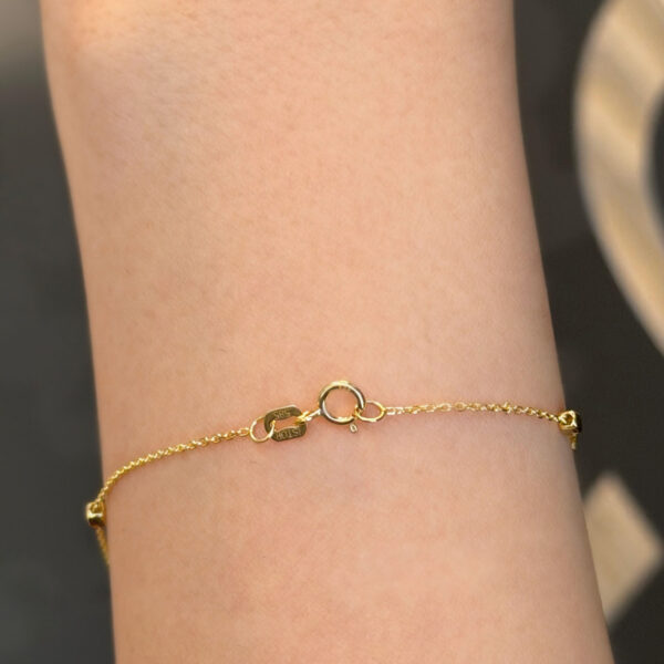 14 Ayar Altın Kare Küp Bileklik