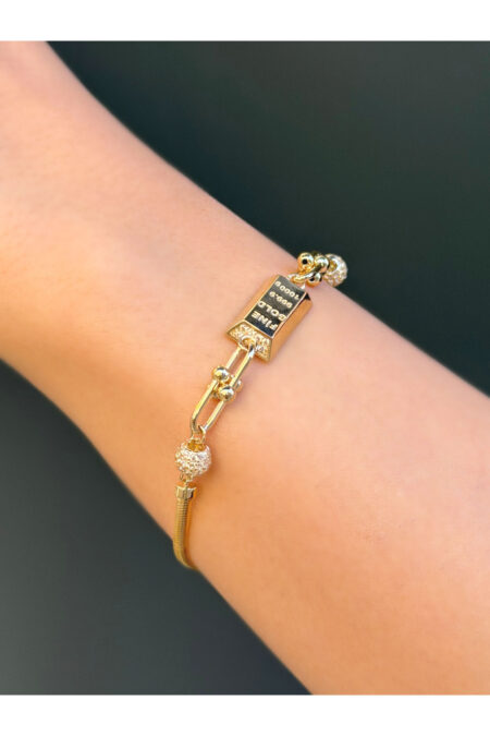 14 Ayar Altın Külçe bileklik