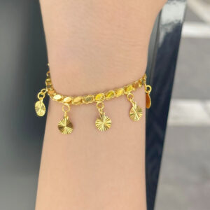 14 Ayar Altın Sallantılı Halep Bileklik