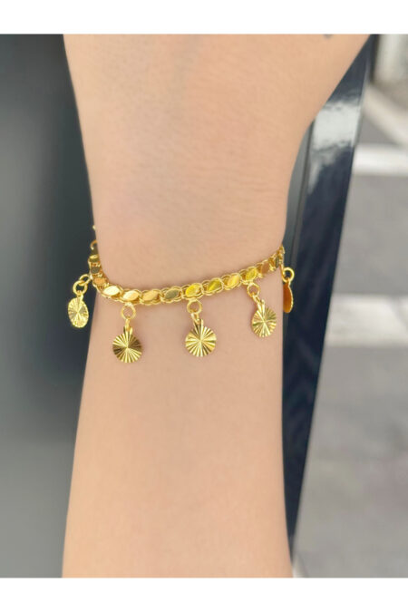 14 Ayar Altın Sallantılı Halep Bileklik