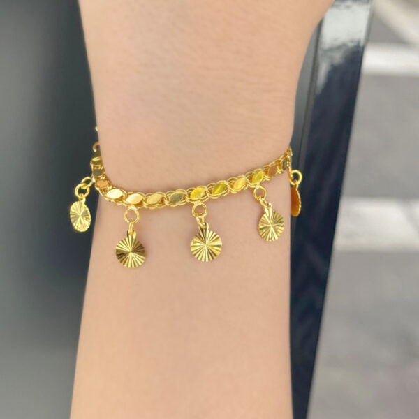 14 Ayar Altın Sallantılı Halep Bileklik