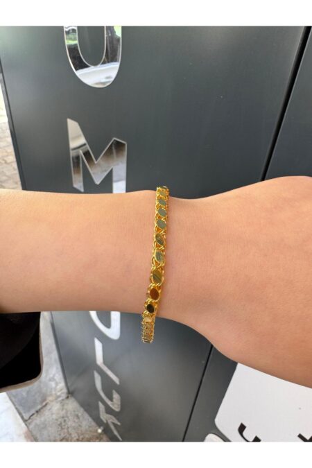 14 Ayar Altın 5 mm Halep Bileklik