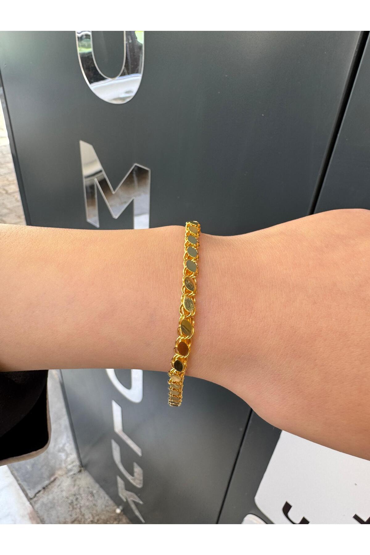 14 Ayar Altın 5 mm Halep Bileklik