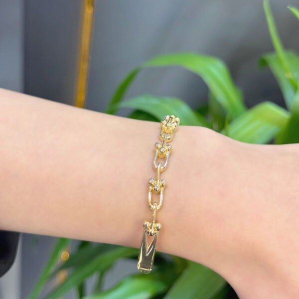 14 Ayar Altın Soft Tiffa Kelepçe Bileklik