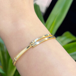 14 Ayar Altın Ajda Kaburga Kelepçe Bileklik