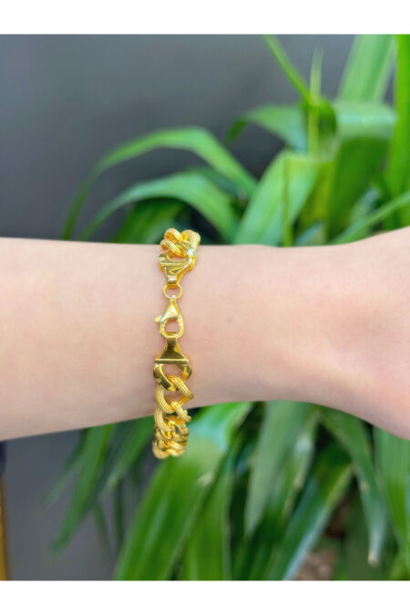 14 Ayar Altın Hasır Gurmet Bileklik