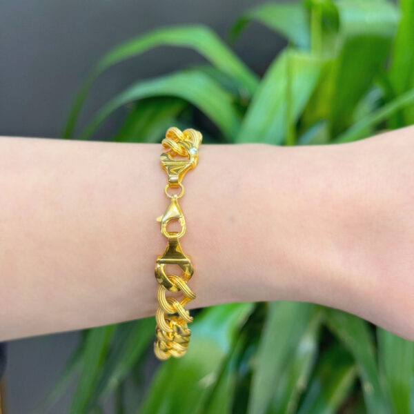 14 Ayar Altın Hasır Gurmet Bileklik