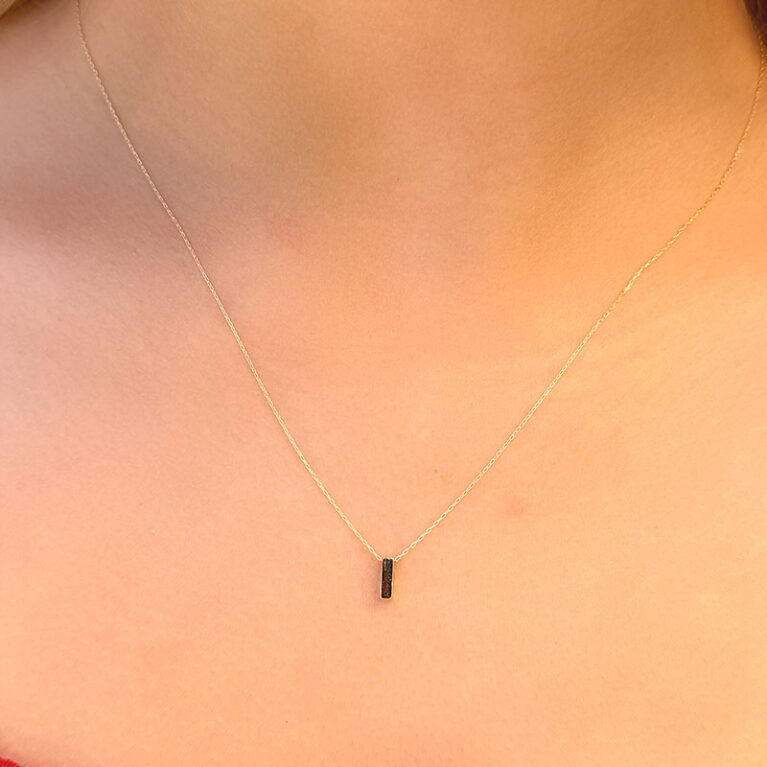 14 Ayar Altın 3 Boyutlu I Harfli Kolye