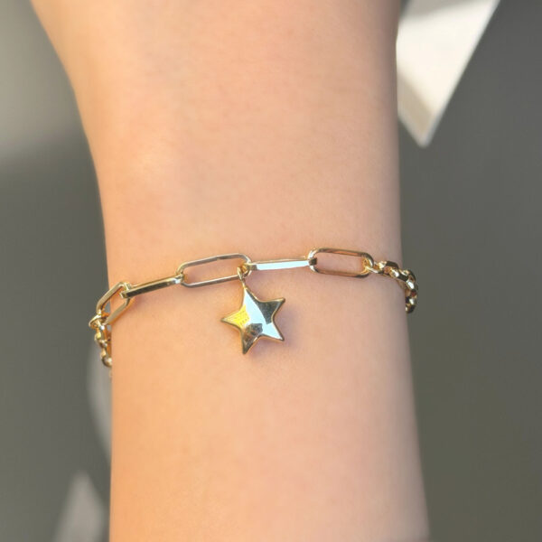 14 Ayar Altın Ataç Balon Yıldızlı Bileklik