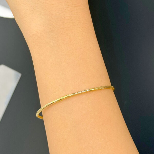 14 Ayar Altın Elastik Balık Sırtı Bileklik