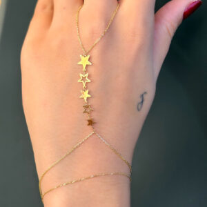 14 Ayar Altın Yıldızlı Şahmeran (Uzun Zincir)