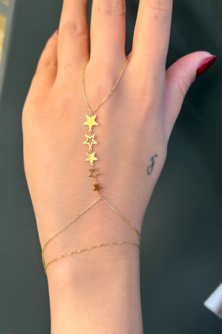 14 Ayar Altın Yıldızlı Şahmeran (Uzun Zincir)