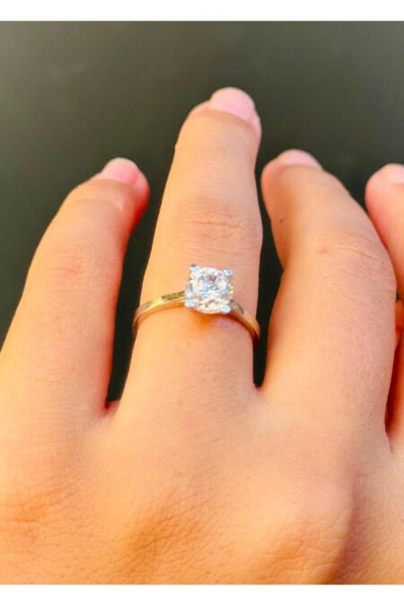 14 Ayar Altın Tektaş Yüzük