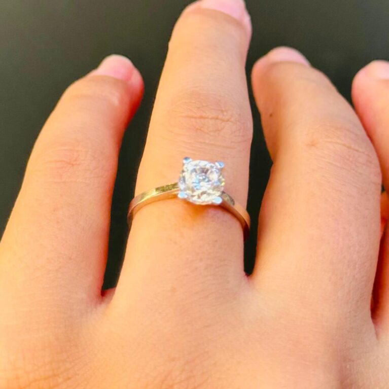 14 Ayar Altın Tektaş Yüzük