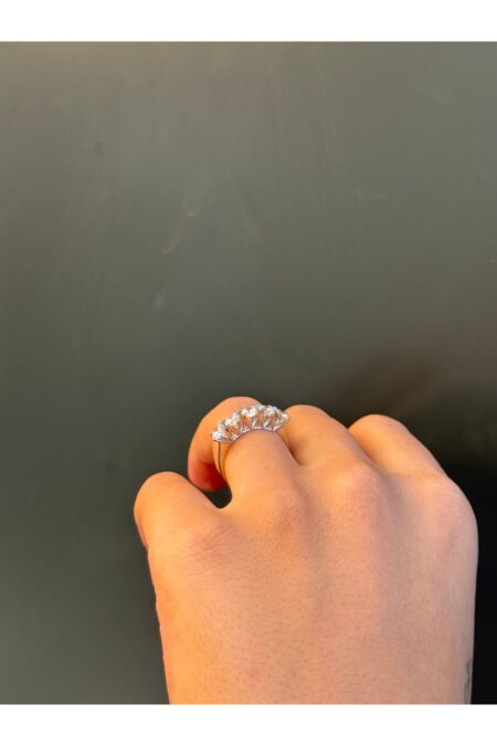 14 Ayar Altın 5 Taş Altın Yüzük