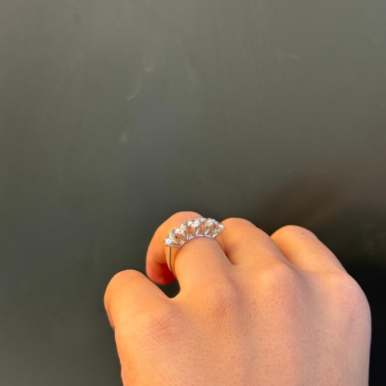 14 Ayar Altın 5 Taş Altın Yüzük