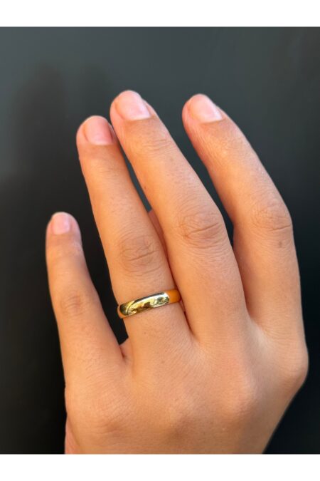 14 Ayar Altın 4 mm Alyans Yüzük