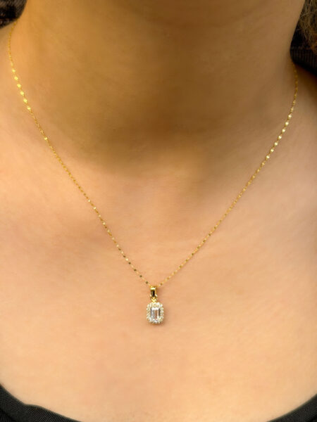 14 Ayar Altın Baget Kolye