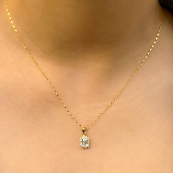 14 Ayar Altın Baget Kolye