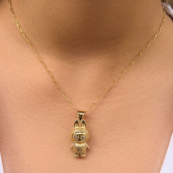 14 Ayar Altın Mavi Gözlü Labubu