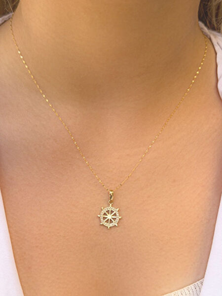 14 Ayar Altın Dümen Kolye