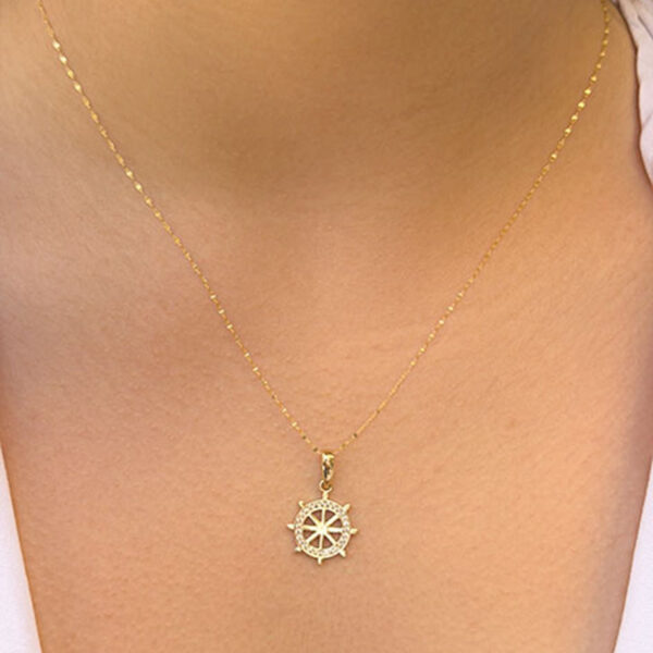 14 Ayar Altın Dümen Kolye