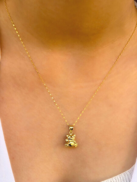 14 Ayar Altın Minik Ayıcık Kolye