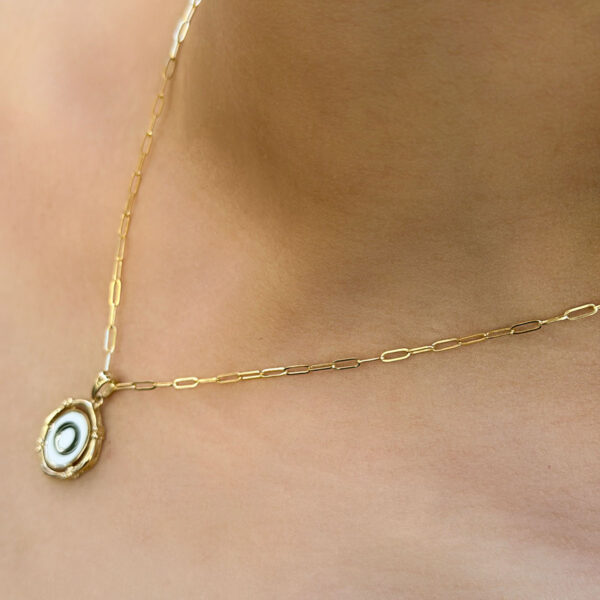 14 Ayar Retro O Harfi Kolye