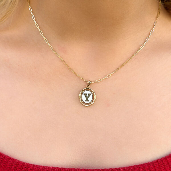 14 Ayar Retro Y Harfi Kolye