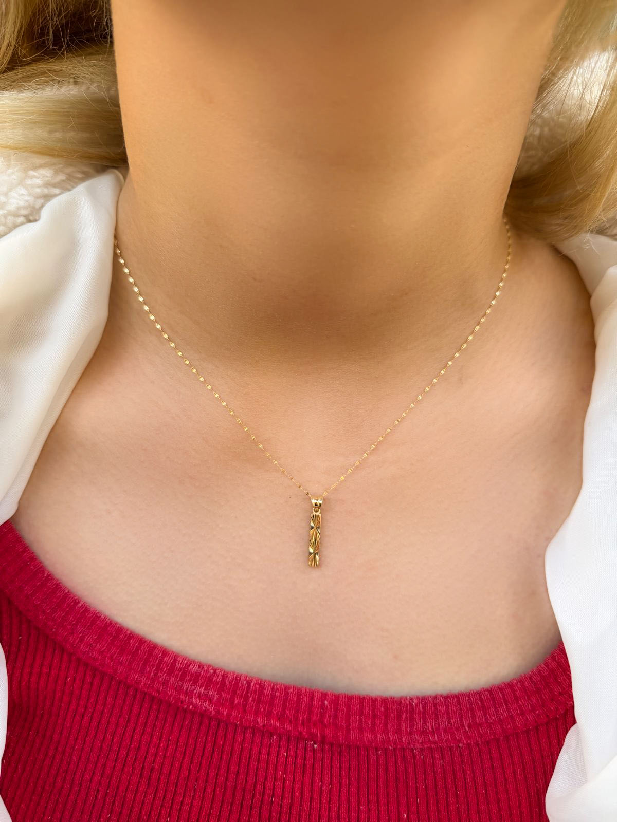 14 Ayar Füzyon I Harfli Kolye