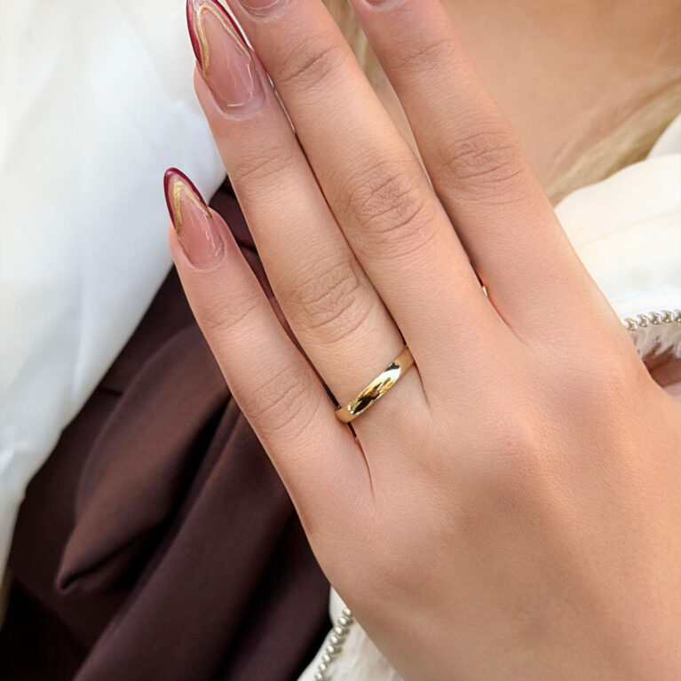 14 Ayar Altın 3mm Alyans