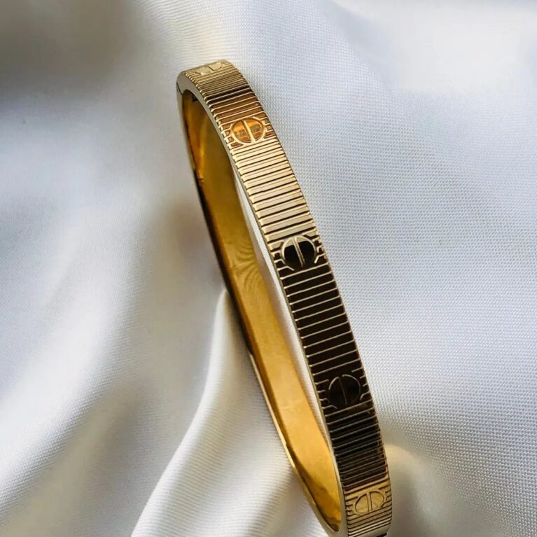 14 Ayar Altın Cartier Kelepçe